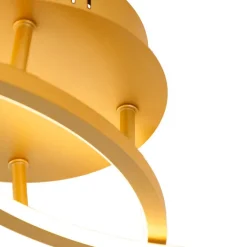 QAZQA Schlafzimmerlampen|Küchenlampen*Deckenleuchte Gold 78 cm inkl. LED 3 Stufen dimmbar - Rowin