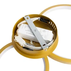 QAZQA Schlafzimmerlampen|Küchenlampen*Deckenleuchte gold inkl. LED 3-stufig dimmbar 4-flammig - Lupolo