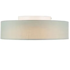 Kinder QAZQA Kinderzimmerlampen|Schlafzimmerlampen*Deckenleuchte grün 40 cm inkl. LED - Drum LED