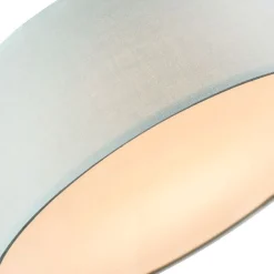 Kinder QAZQA Kinderzimmerlampen|Schlafzimmerlampen*Deckenleuchte grün 40 cm inkl. LED - Drum LED