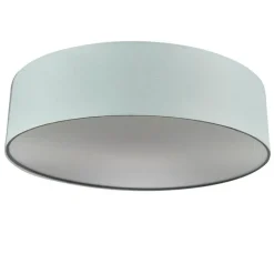 Kinder QAZQA Kinderzimmerlampen|Schlafzimmerlampen*Deckenleuchte grün 40 cm inkl. LED - Drum LED