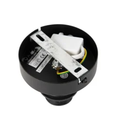 QAZQA Deckenleuchten|Wohnzimmerlampen*Deckenleuchte mattschwarzer Samtschirm Gold 25 cm - Kombi