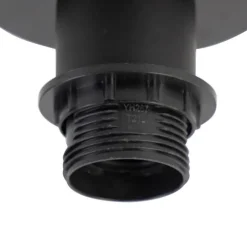 QAZQA Deckenleuchten|Wohnzimmerlampen*Deckenleuchte mattschwarz ohne Schirm - Combi