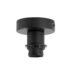 QAZQA Deckenleuchten|Wohnzimmerlampen*Deckenleuchte mattschwarz ohne Schirm - Combi