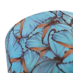 QAZQA Deckenleuchten|Wohnzimmerlampen*Deckenleuchte mit Schirm Schmetterling 20 cm - Combi schwarz