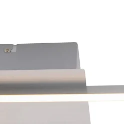QAZQA Led-Deckenleuchten|Deckenleuchten*Deckenleuchte quadratisch Stahl 3-stufig dimmbar - Plazas Novo