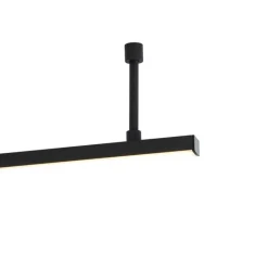 QAZQA Schlafzimmerlampen|Esszimmerlampen*Deckenleuchte schwarz 150,8 cm inkl. LED 3-stufig dimmbar verstellbar - Annuschka