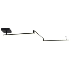QAZQA Schlafzimmerlampen|Esszimmerlampen*Deckenleuchte schwarz 150,8 cm inkl. LED 3-stufig dimmbar verstellbar - Annuschka