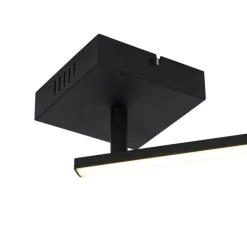 QAZQA Schlafzimmerlampen|Esszimmerlampen*Deckenleuchte schwarz 150,8 cm inkl. LED 3-stufig dimmbar verstellbar - Annuschka