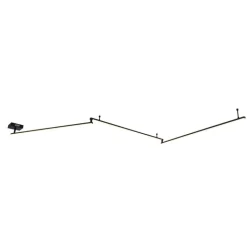 QAZQA Led-Deckenleuchten|Deckenleuchten*Deckenleuchte schwarz 300 cm inkl. LED 3-stufig dimmbar - Annuschka