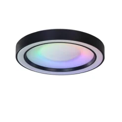 Trio Leuchten Led-Deckenleuchten|Deckenleuchten*Deckenleuchte Schwarz inkl. dimmbarer RGBW LED mit Fernbedienung - Arco