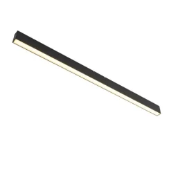 QAZQA Professional Led-Deckenleuchten|Deckenleuchten*Deckenleuchte schwarz inkl. LED 3-Stufen-Dimmbar 2700-4000K mit Dip-Schalter - Keane