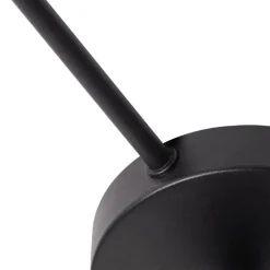 QAZQA Schlafzimmerlampen|Küchenlampen*Deckenleuchte schwarz mit Gold innen 6 Lichter - Multidrum