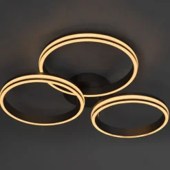 QAZQA Led-Deckenleuchten|Deckenleuchten*Deckenleuchte Stahl inkl. LED 3-Stufen dimmbar 3-Licht - Navara