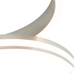 QAZQA Led-Deckenleuchten|Deckenleuchten*Deckenleuchte Stahl inkl. LED 3-Stufen dimmbar 3-Licht - Navara