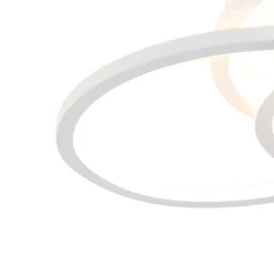 QAZQA Led-Deckenleuchten|Deckenleuchten*Deckenleuchte weiß 45 cm inkl. LED 3 Stufen dimmbar - Rowin