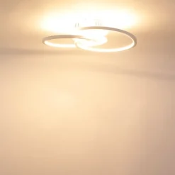 QAZQA Led-Deckenleuchten|Deckenleuchten*Deckenleuchte weiß 45 cm inkl. LED 3 Stufen dimmbar - Rowin