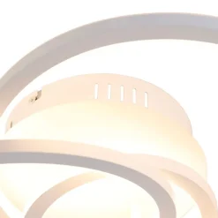 QAZQA Led-Deckenleuchten|Deckenleuchten*Deckenleuchte weiß 45 cm inkl. LED 3 Stufen dimmbar - Rowin