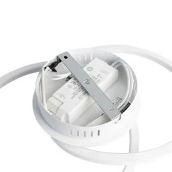 QAZQA Led-Deckenleuchten|Deckenleuchten*Deckenleuchte weiß 45 cm inkl. LED 3 Stufen dimmbar - Rowin