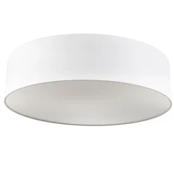 Kinder QAZQA Kinderzimmerlampen|Led-Deckenleuchten*Deckenleuchte weiß 40 cm inkl. LED - Drum LED