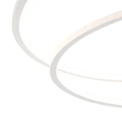 QAZQA Schlafzimmerlampen|Küchenlampen*Deckenleuchte weiß 78 cm inkl. LED 3 Stufen dimmbar - Rowin