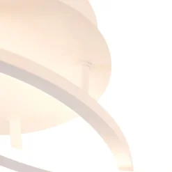 QAZQA Schlafzimmerlampen|Küchenlampen*Deckenleuchte weiß 78 cm inkl. LED 3 Stufen dimmbar - Rowin