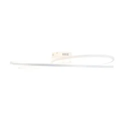 QAZQA Schlafzimmerlampen|Küchenlampen*Deckenleuchte weiß 78 cm inkl. LED 3 Stufen dimmbar - Rowin