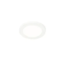 QAZQA Gartenbeleuchtung|Badezimmerlampen*Deckenleuchte weiß 17 cm inkl. LED 3-stufig dimmbar IP44 - Steve