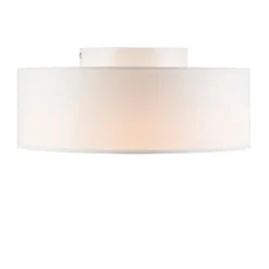 Kinder QAZQA Kinderzimmerlampen|Schlafzimmerlampen*Deckenleuchte weiß 30 cm inkl. LED - Drum LED