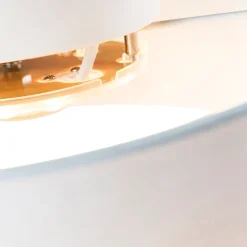 Kinder QAZQA Kinderzimmerlampen|Schlafzimmerlampen*Deckenleuchte weiß 30 cm inkl. LED - Drum LED