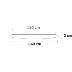 Shada Led-Deckenleuchten|Deckenleuchten*Deckenleuchte weiß inkl. LED und Dimmer mit Fernbedienung - Mähne