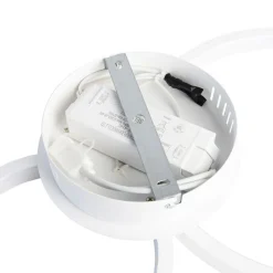 QAZQA Led-Deckenleuchten|Deckenleuchten*Deckenleuchte weiß inkl. LED 3-stufig dimmbar 4-flammig - Lupolo