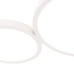 QAZQA Led-Deckenleuchten|Deckenleuchten*Deckenleuchte weiß inkl. LED 3-stufig dimmbar 4-flammig - Lupolo