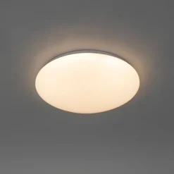 QAZQA Led-Deckenleuchten|Deckenleuchten*Deckenleuchte weiß inkl. LED und Dimmer mit Fernbedienung - Iene