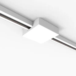 QAZQA Küchenlampen|Deckenstrahler*Deckenplatte Schienensystem weiß quadratisch 1-phasig - Iconic