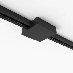 QAZQA Schlafzimmerlampen|Küchenlampen*Deckenplatte Schienensystem schwarz quadratisch 1-phasig - Iconic