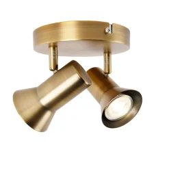 QAZQA Deckenstrahler|Aufbaustrahler*Deckenstrahler bronze dreh- und schwenkbar - Karin 2