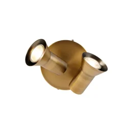 QAZQA Deckenstrahler|Aufbaustrahler*Deckenstrahler bronze dreh- und schwenkbar - Karin 2