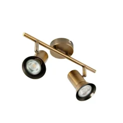 QAZQA Deckenstrahler|Aufbaustrahler*Deckenstrahler bronze dreh- und schwenkbar - Karin 2