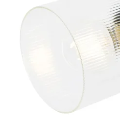 QAZQA Schlafzimmerlampen|Küchenlampen*Deckenstrahler Gold mit Glas 4-flammig verstellbar - Laura