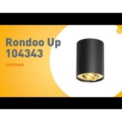 QAZQA Deckenstrahler|Aufbaustrahler*Deckenstrahler schwarz mit gold dreh- und schwenkbar - Rondoo up