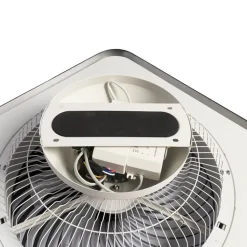 QAZQA Deckenventilator Mit Licht|Schlafzimmerlampen*Deckenventilator eckig schwarz inkl. LED dimmbar - Climo