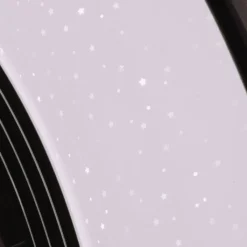 QAZQA Deckenventilator Mit Licht|Wohnzimmerlampen*Deckenventilator grau mit Sterneffekt 47cm inkl. LED Dimmbar mit Fernbedienung - Emily