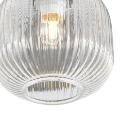 QAZQA Deckenventilator Mit Licht|Wohnzimmerlampen*Deckenventilator Messing mit Holz 107,5 cm mit Zugschalter - Mistral Karel