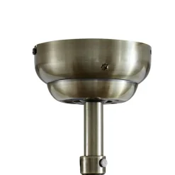 QAZQA Deckenventilator Mit Licht|Wohnzimmerlampen*Deckenventilator Messing mit Holz 107,5 cm mit Zugschalter - Mistral Karel