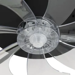 Kinder QAZQA Kinderzimmerlampen|Deckenventilator Mit Licht*Deckenventilator schwarz 70cm inkl. LED Dimmbar mit Fernbedienung - Maddy