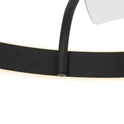 Kinder QAZQA Kinderzimmerlampen|Deckenventilator Mit Licht*Deckenventilator schwarz 70cm inkl. LED Dimmbar mit Fernbedienung - Maddy