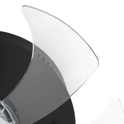 Kinder QAZQA Kinderzimmerlampen|Deckenventilator Mit Licht*Deckenventilator schwarz 70cm inkl. LED Dimmbar mit Fernbedienung - Maddy