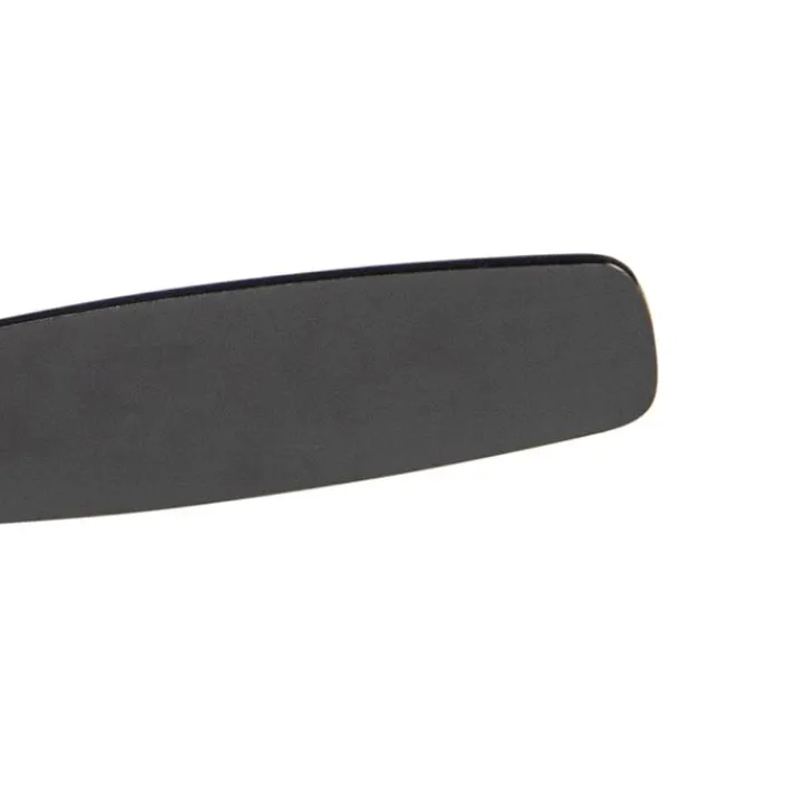 QAZQA Deckenventilator Mit Licht|Wohnzimmerlampen*Deckenventilator schwarz mit Holzaufdruck 96cm mit Fernbedienung - Rotar