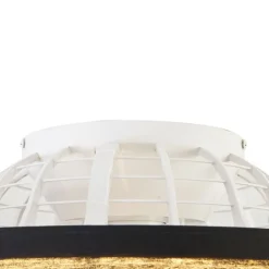 QAZQA Deckenventilator Mit Licht|Wohnzimmerlampen*Deckenventilator schwarz mit Sterneffekt 47cm inkl. LED Dimmbar mit Fernbedienung - Emily